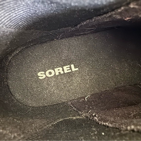 Sorel Waterproof Leather Harlow Chelsea Boot Ankle Booties Black Size 6.5 - Picture 11 of 16